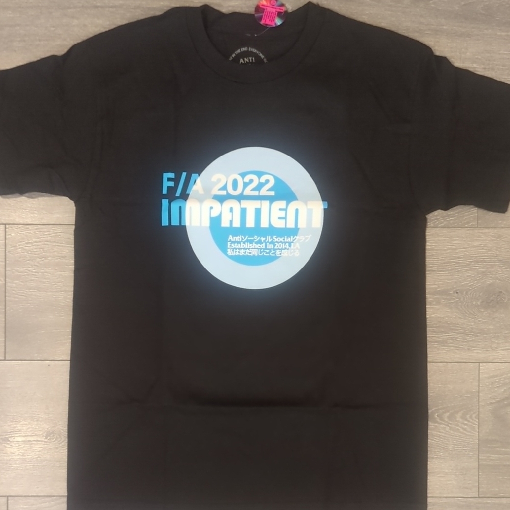 Anti Social Social Club Black and Blue Short Sleeve Tee